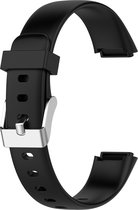 DrPhone FVS TPU Siliconen Polsband – Armband – Sportband Geschikt voor Fitbit Luxe– Zwart