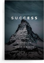 Walljar - Success mountain - Muurdecoratie - Poster