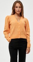 Minus Vest Ayo Knit Cardigan Mi4489  6024 Apricot Tan Melange Dames Maat - S