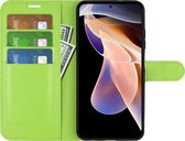 Xiaomi Redmi Note 11 Pro 5G Hoesje - Mobigear - Classic Serie - Kunstlederen Bookcase - Groen - Hoesje Geschikt Voor Xiaomi Redmi Note 11 Pro 5G