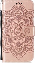 Xiaomi Redmi Note 11 Pro 5G Hoesje - Mobigear - Mandala Serie - Kunstlederen Bookcase - Roségoud - Hoesje Geschikt Voor Xiaomi Redmi Note 11 Pro 5G