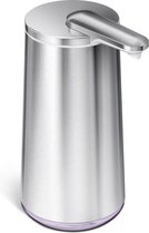 Bol.com Zeepdispenser met Sensor Oplaadbaar 295 ml Geborsteld Zilver - Simplehuman aanbieding