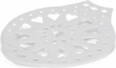 taarthevel met sjabloon 28 cm wit