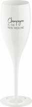 champagneglas Cheers No. 1 New Medicine 100 ml wit 6 stuks