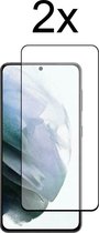 Samsung S22 Screenprotector - Beschermglas Samsung Galaxy S22 Screen Protector Glas - Full cover - 2 stuks