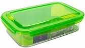 bewaardoos Tritan 1,2 liter 24 x 15,2 x 6,1 cm groen
