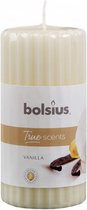 geurkaars True Scents Vanille 12 cm wax wit