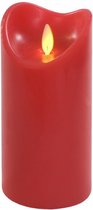 stompkaars led 7 x 12 cm wax rood