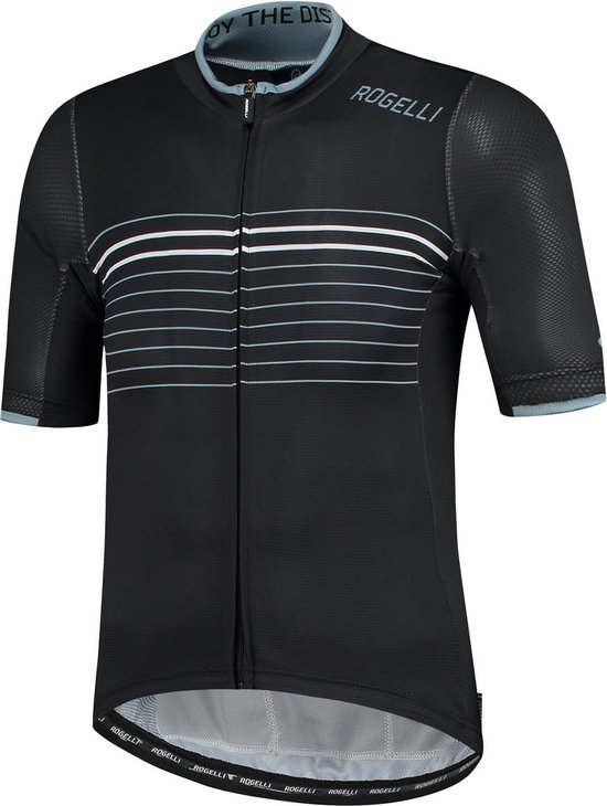 Rogelli Kalon Cycling Shirt - Manches courtes - Noir / Blanc - Taille L