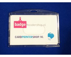 Kaarthouder / badgehouder voor 2 passen (10 st) horizontaal