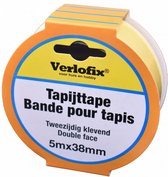 tapijttape dubbelzijdig 38 mm x 5 m PP wit