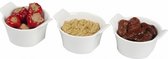 serveerkom rond 360 ml keramiek wit 3 stuks