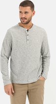 camel active Shirt met lange mouwen Henley in zuiver katoen