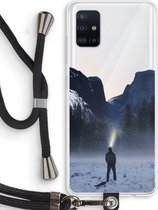 Case Company® - Samsung Galaxy A51 4G hoesje met Koord - Wanderlust - Telefoonhoesje met Zwart Koord - Bescherming aan alle Kanten en Over de Schermrand