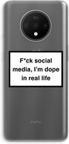 Case Company® - OnePlus 7T hoesje - I'm dope - Soft Cover Telefoonhoesje - Bescherming aan alle Kanten en Schermrand
