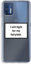 Case Company® - Motorola Moto G9 Plus hoesje - Fight for my fairytale - Soft Cover Telefoonhoesje - Bescherming aan alle Kanten en Schermrand