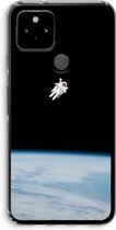 Case Company® - Google Pixel 5 hoesje - Alone in Space - Soft Cover Telefoonhoesje - Bescherming aan alle Kanten en Schermrand