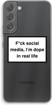 Case Company® - Samsung Galaxy S22 Plus hoesje - I'm dope - Soft Cover Telefoonhoesje - Bescherming aan alle Kanten en Schermrand