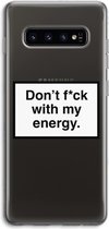 Case Company® - Samsung Galaxy S10 4G hoesje - My energy - Soft Cover Telefoonhoesje - Bescherming aan alle Kanten en Schermrand
