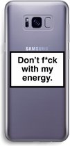 Case Company® - Samsung Galaxy S8 hoesje - My energy - Soft Cover Telefoonhoesje - Bescherming aan alle Kanten en Schermrand