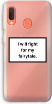 Case Company® - Samsung Galaxy A20e hoesje - Fight for my fairytale - Soft Cover Telefoonhoesje - Bescherming aan alle Kanten en Schermrand