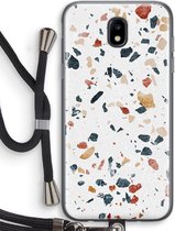 Case Company® - Samsung Galaxy J5 (2017) hoesje met Koord - Terrazzo N°4 - Soft Case - Bescherming aan alle Kanten - Zijkanten Transparent - Bescherming Over de Schermrand - Back Cover - Cros