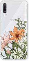 Case Company® - Samsung Galaxy A70 hoesje - Floral bouquet - Soft Cover Telefoonhoesje - Bescherming aan alle Kanten en Schermrand