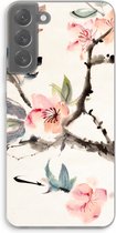 Case Company® - Samsung Galaxy S22 Plus hoesje - Japanse bloemen - Soft Cover Telefoonhoesje - Bescherming aan alle Kanten en Schermrand