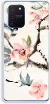 Case Company® - Samsung Galaxy Note 10 Lite hoesje - Japanse bloemen - Soft Cover Telefoonhoesje - Bescherming aan alle Kanten en Schermrand