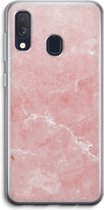 Case Company® - Samsung Galaxy A40 hoesje - Roze marmer - Soft Cover Telefoonhoesje - Bescherming aan alle Kanten en Schermrand