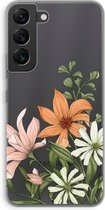 Case Company® - Samsung Galaxy S22 hoesje - Floral bouquet - Soft Cover Telefoonhoesje - Bescherming aan alle Kanten en Schermrand