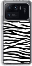 Case Company® - Xiaomi Mi 11 Ultra hoesje - Zebra pattern - Soft Cover Telefoonhoesje - Bescherming aan alle Kanten en Schermrand