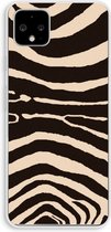 Case Company® - Google Pixel 4 XL hoesje - Arizona Zebra - Soft Cover Telefoonhoesje - Bescherming aan alle Kanten en Schermrand