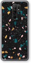 Case Company® - Xiaomi Redmi 9 hoesje - Terrazzo N°10 - Soft Cover Telefoonhoesje - Bescherming aan alle Kanten en Schermrand