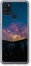 Case Company® - Samsung Galaxy A21s hoesje - Travel to space - Soft Cover Telefoonhoesje - Bescherming aan alle Kanten en Schermrand
