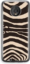 Case Company® - Motorola Moto G6 hoesje - Arizona Zebra - Soft Cover Telefoonhoesje - Bescherming aan alle Kanten en Schermrand