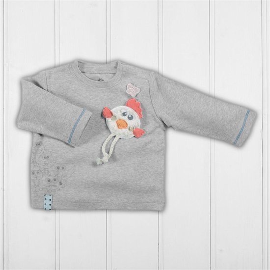 Organicera Organic sweatshirt met lange mouwen grijs Grijs 12-18m