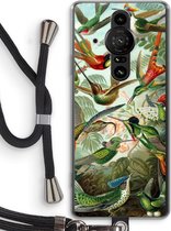 Case Company® - Sony Xperia Pro-I hoesje met Koord - Haeckel Trochilidae - Telefoonhoesje met Zwart Koord - Bescherming aan alle Kanten en Over de Schermrand