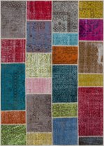 KARUN VINTAGE MULTI VLOERKLEED PATCHWORK HANDGEWEVEN