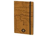 notitieboek Paris 21 x 13 cm papier/karton bruin