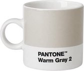 espressokop 120 ml keramiek grijs/wit