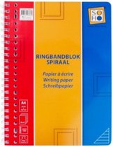 schrijfblok lijnen A4 papier wit