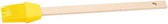 bakkwast 27 cm siliconen/hout geel 2-delig