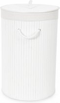 wasmand Bamboo vouwbaar rond 40 cm bamboe wit