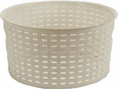 mand rond 8 liter 26 x 13 cm rotan wit