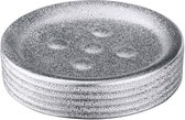 zeephouder Polaris 11 x 2,5 cm keramiek zilver