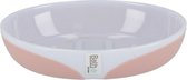 zeephouder Napoli 13 x 9,5 cm wit/roze