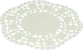 onderzetters rond 26 cm papier wit 15 stuks