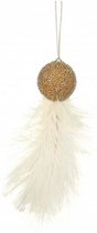 kerstbal 5 cm creme