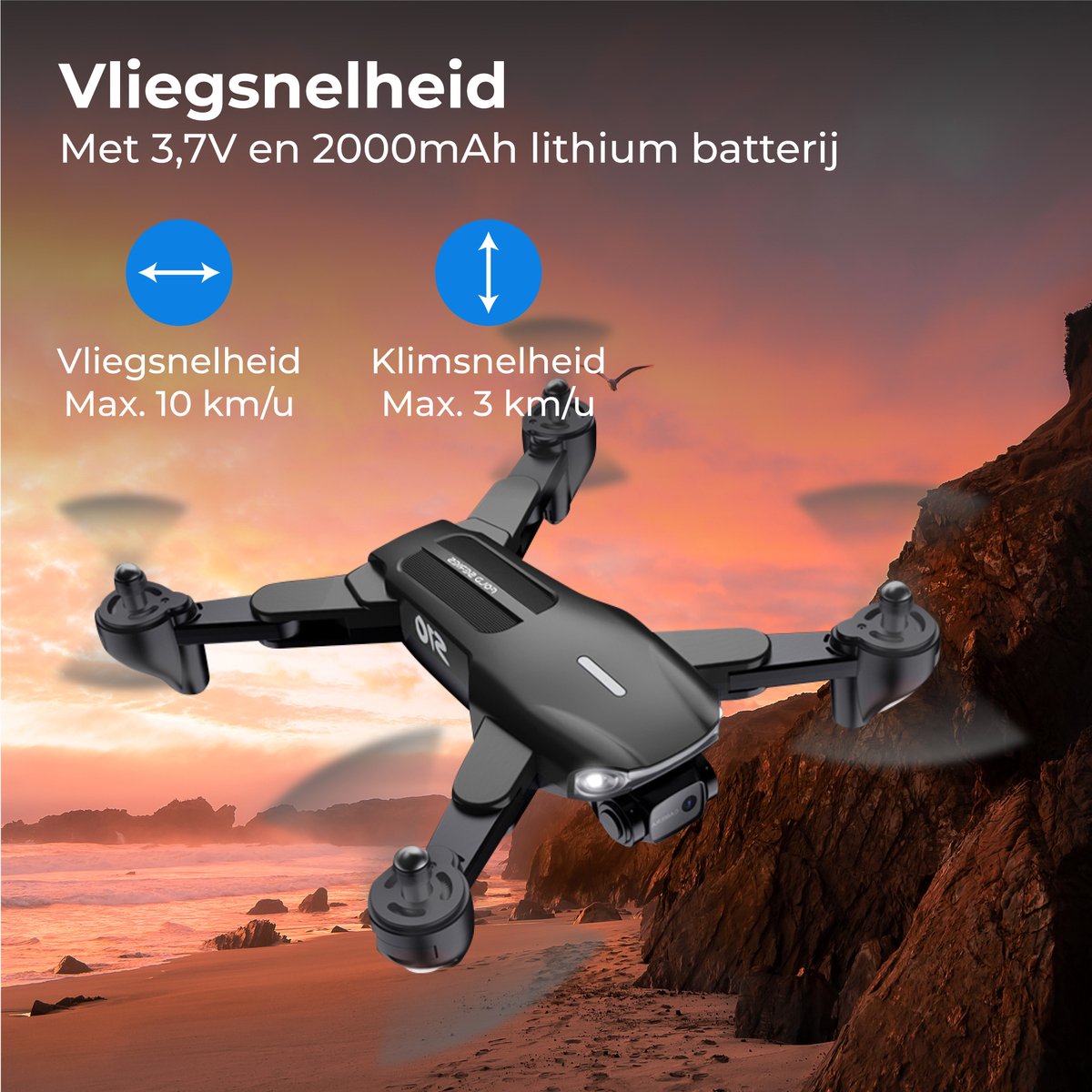 Nuvance - Drone met 4K Camera en GPS - voor Buiten